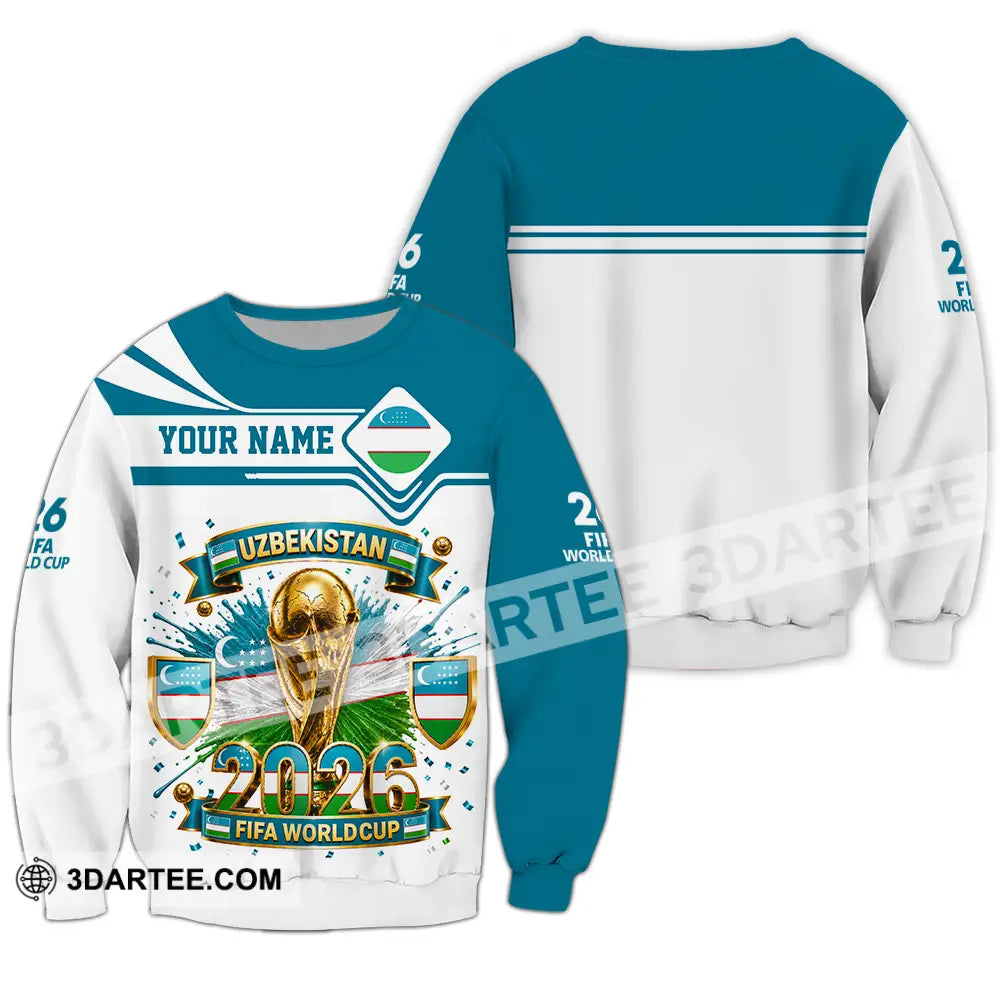 Unisex Shirt - Custom Uzbekistan World Cup 2026 Shirt - Long Sleeve / S - T-shirt