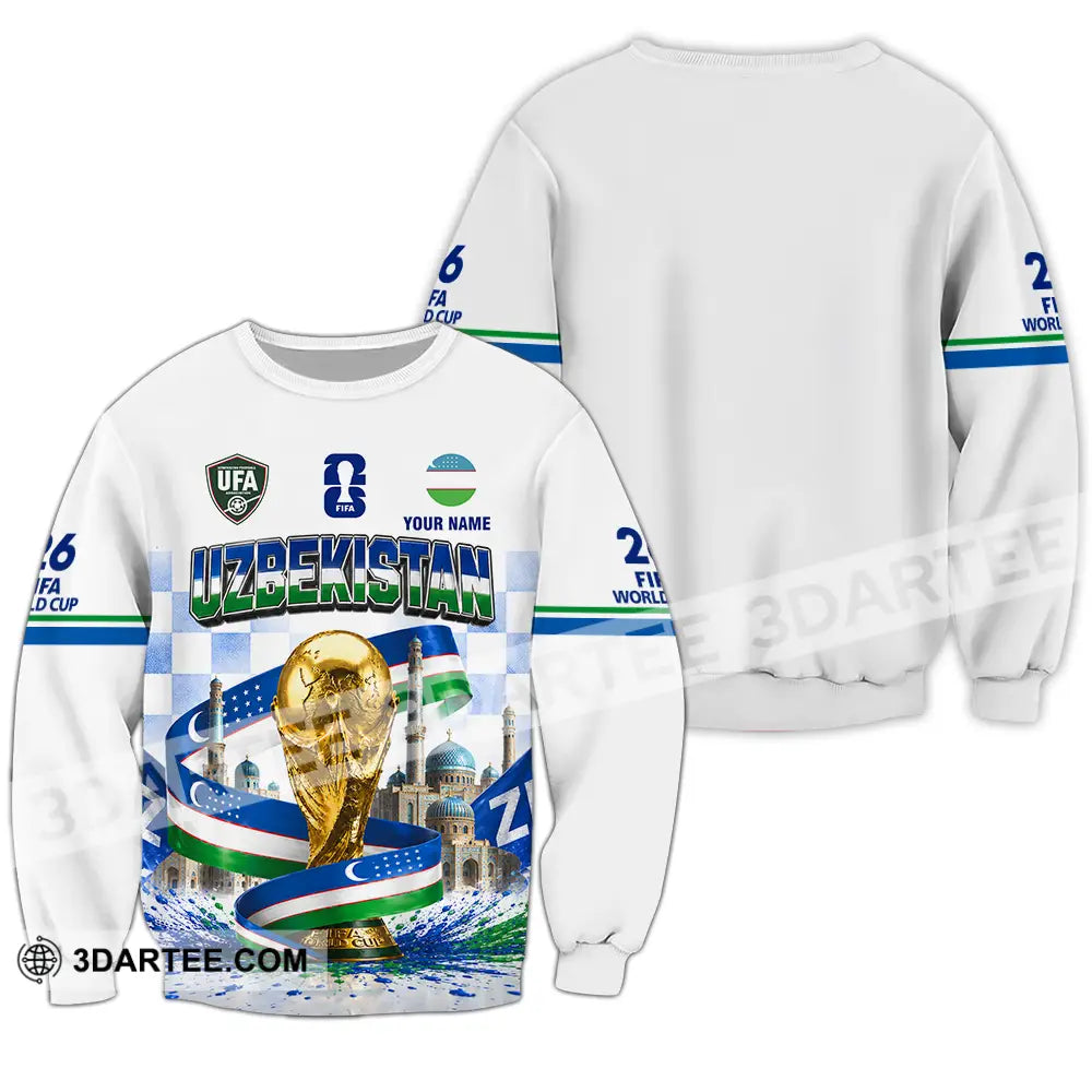 Unisex Shirt - Custom Uzbekistan World Cup 2026 Shirt - Long Sleeve / S - T-shirt