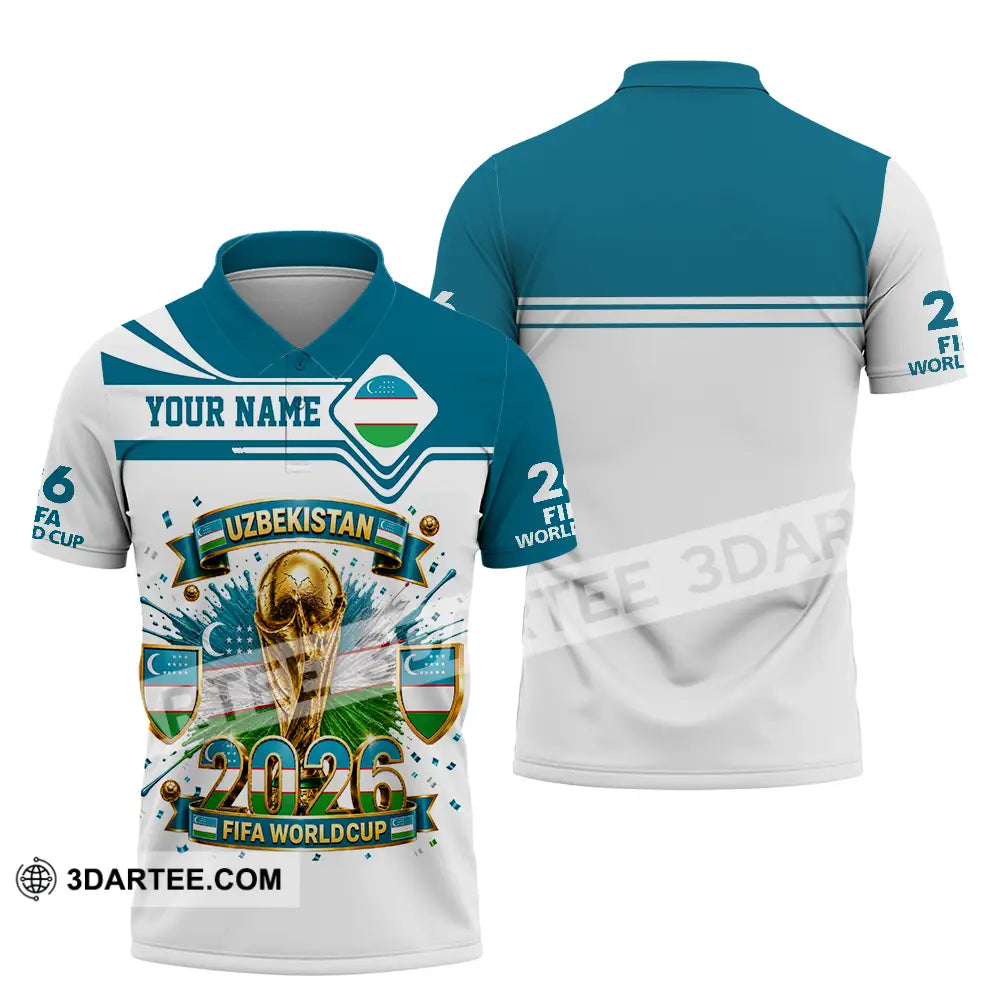 Unisex Shirt - Custom Uzbekistan World Cup 2026 Shirt - Polo Shirt / S - T-shirt