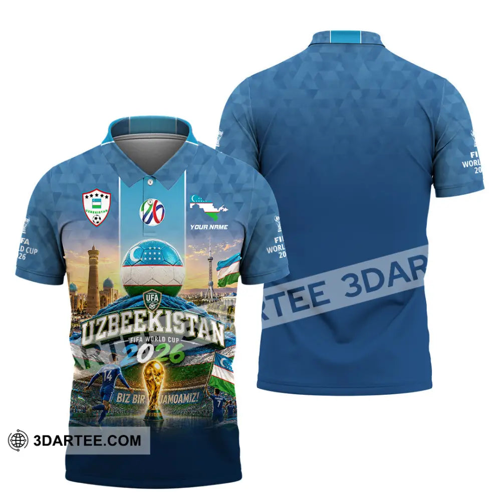 Unisex Shirt - Custom Uzbekistan World Cup 2026 Shirt - Polo Shirt / S - T-shirt