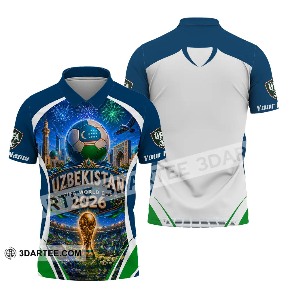 Unisex Shirt - Custom Uzbekistan World Cup 2026 Shirt - Polo Shirt / S - T-shirt