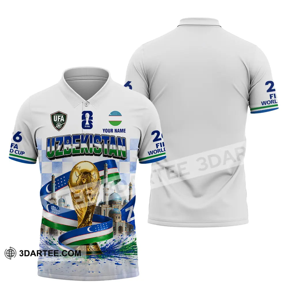 Unisex Shirt - Custom Uzbekistan World Cup 2026 Shirt - Polo Shirt / S - T-shirt