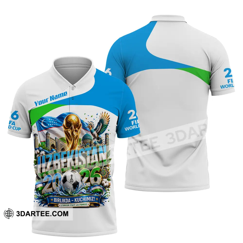 Unisex Shirt - Custom Uzbekistan World Cup 2026 Shirt - Polo Shirt / S - T-shirt