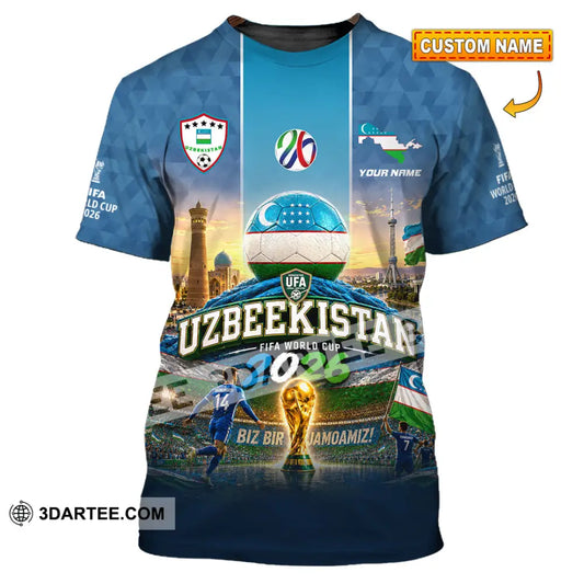 Unisex Shirt - Custom Uzbekistan World Cup 2026 Shirt - T-shirt