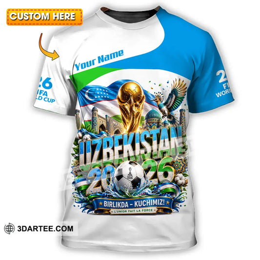 Unisex Shirt - Custom Uzbekistan World Cup 2026 Shirt - T-shirt