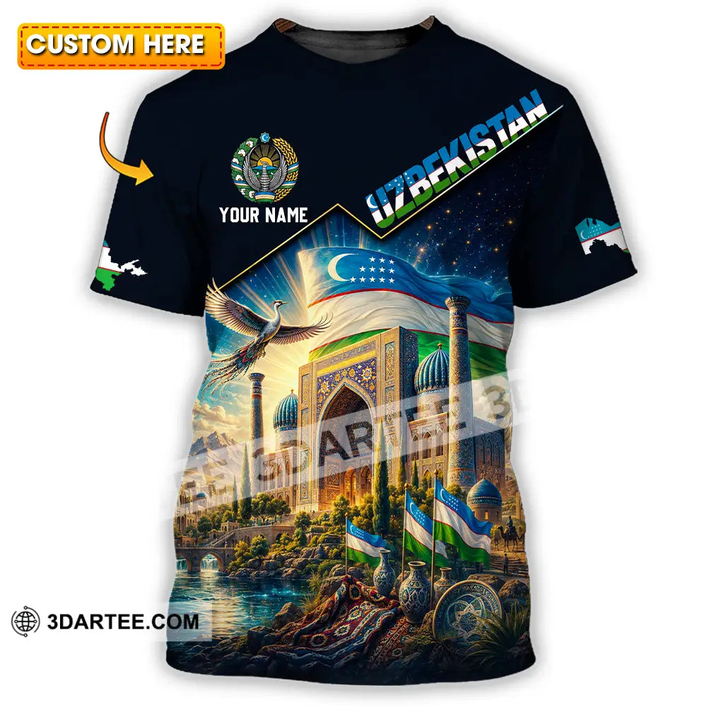 Unisex Shirt - Custom Uzbekistan Shirt - T-shirt