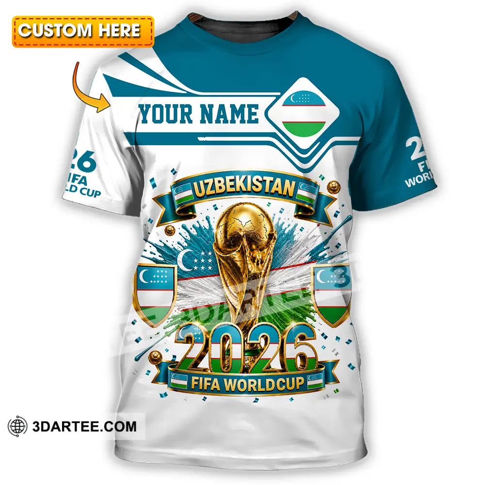 Unisex Shirt - Custom Uzbekistan World Cup 2026 Shirt - T-shirt