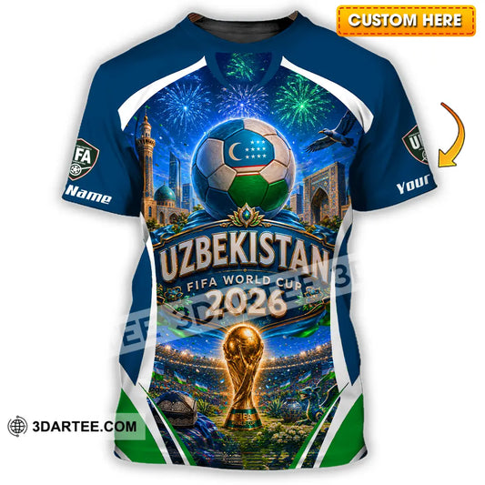 Unisex Shirt - Custom Uzbekistan World Cup 2026 Shirt - T-shirt