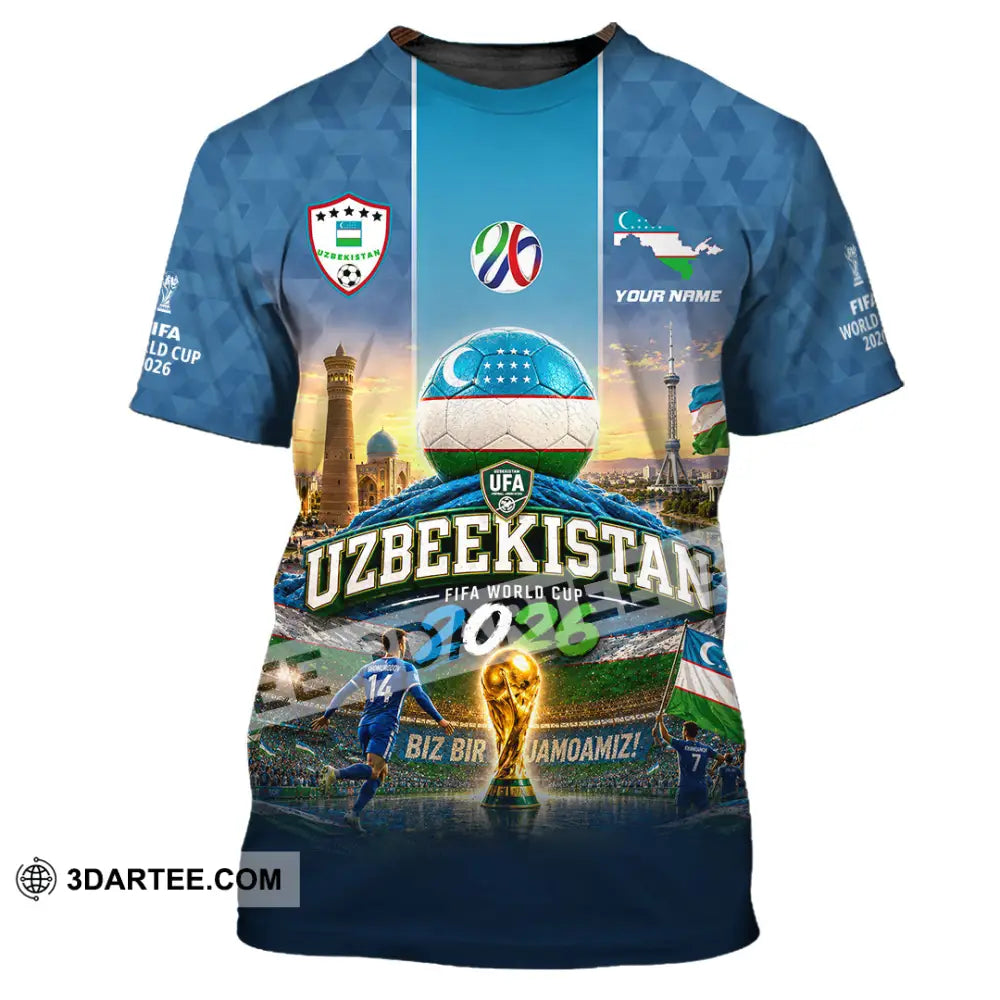 Unisex Shirt - Custom Uzbekistan World Cup 2026 Shirt - T-Shirt / S - T-shirt
