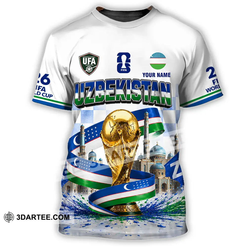 Unisex Shirt - Custom Uzbekistan World Cup 2026 Shirt - T-Shirt / S - T-shirt