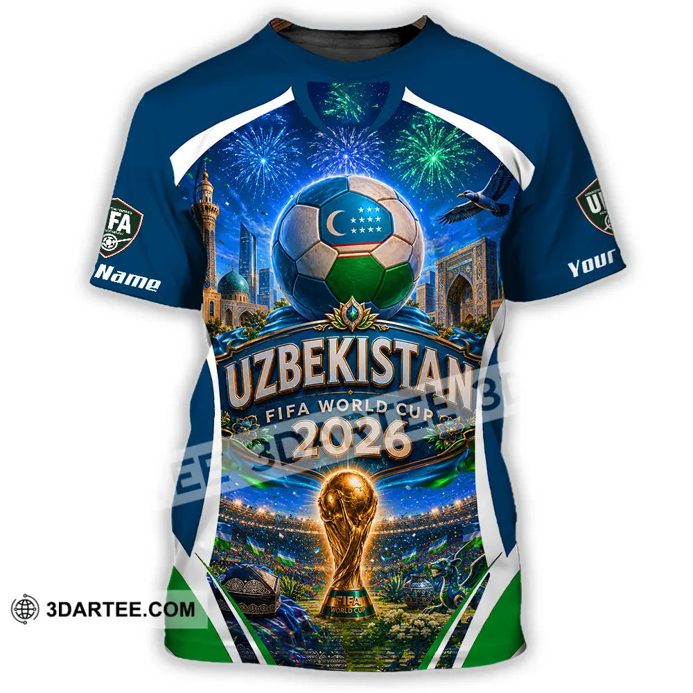 Unisex Shirt - Custom Uzbekistan World Cup 2026 Shirt - T-Shirt / S - T-shirt