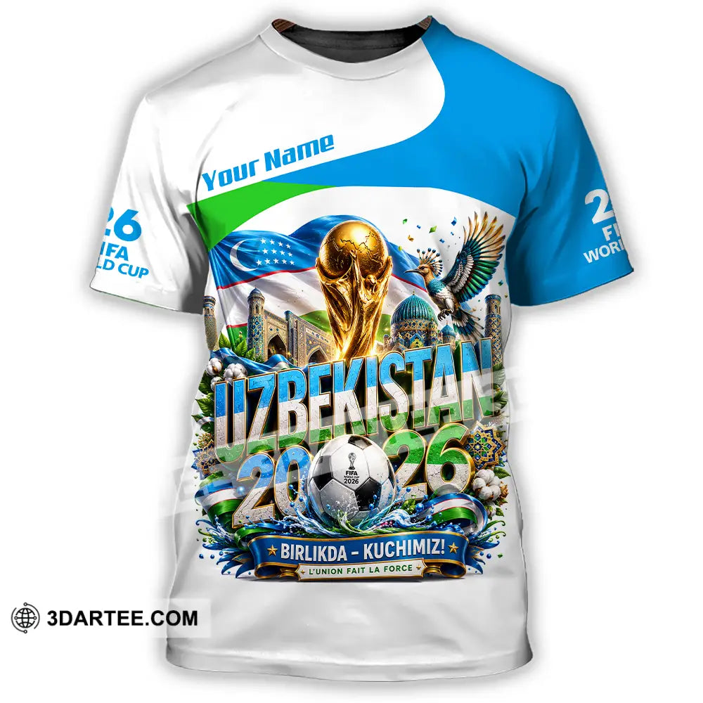 Unisex Shirt - Custom Uzbekistan World Cup 2026 Shirt - T-Shirt / S - T-shirt