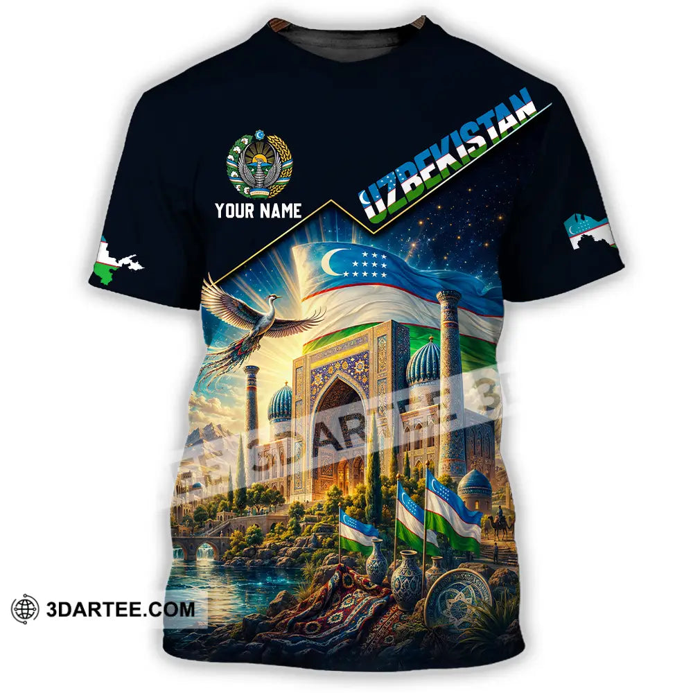 Unisex Shirt - Custom Uzbekistan Shirt - T-Shirt / S - T-shirt
