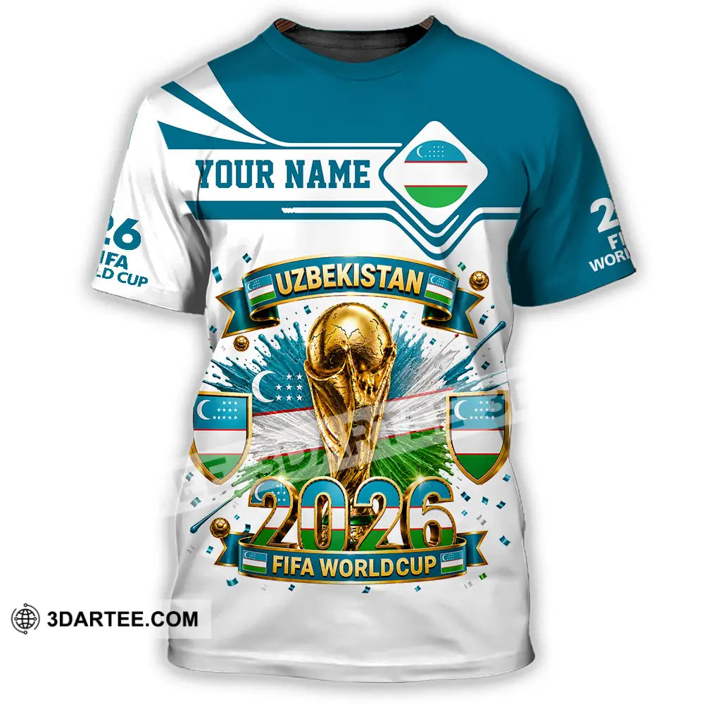 Unisex Shirt - Custom Uzbekistan World Cup 2026 Shirt - T-Shirt / S - T-shirt