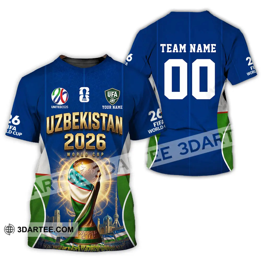 Unisex Shirt - Custom Uzbekistan World Cup 2026 Shirt - T-Shirt / S - T-shirt