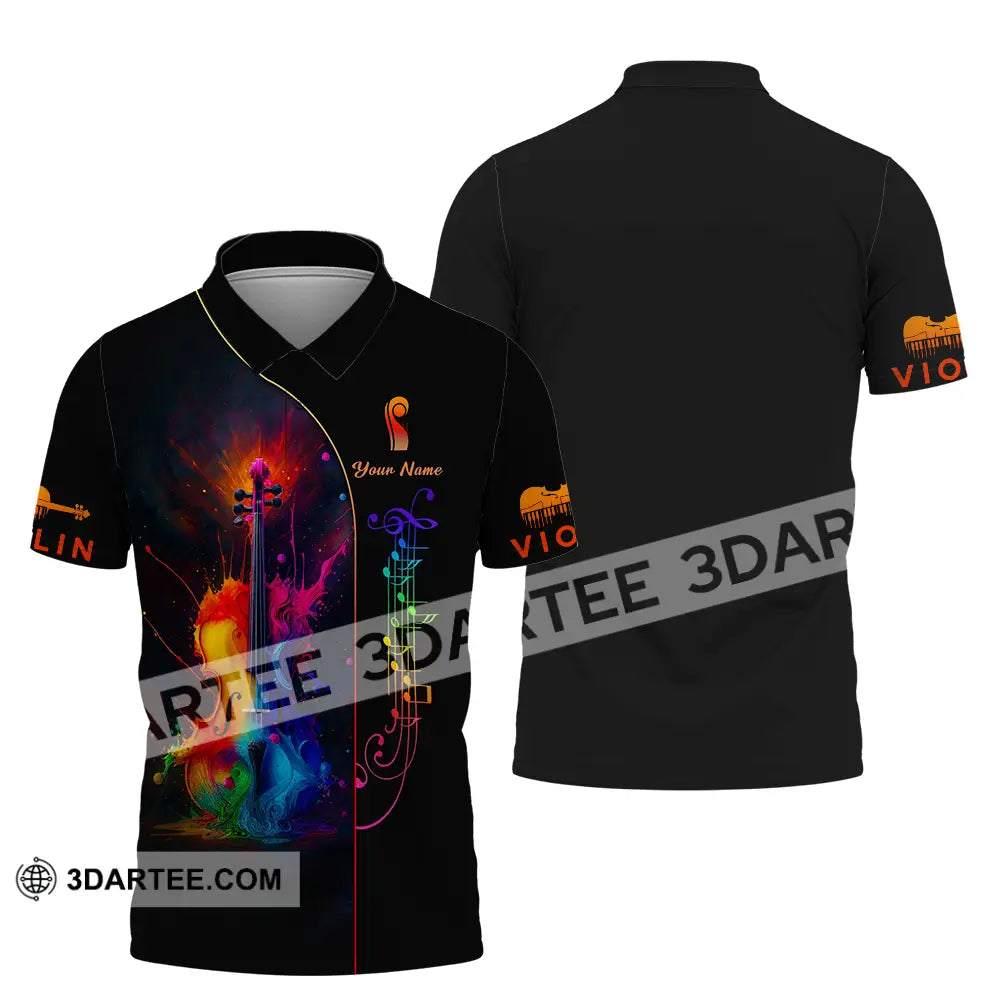 Unisex Shirt - Custom Violin Lover Shirt Polo Shirt / S T-shirt