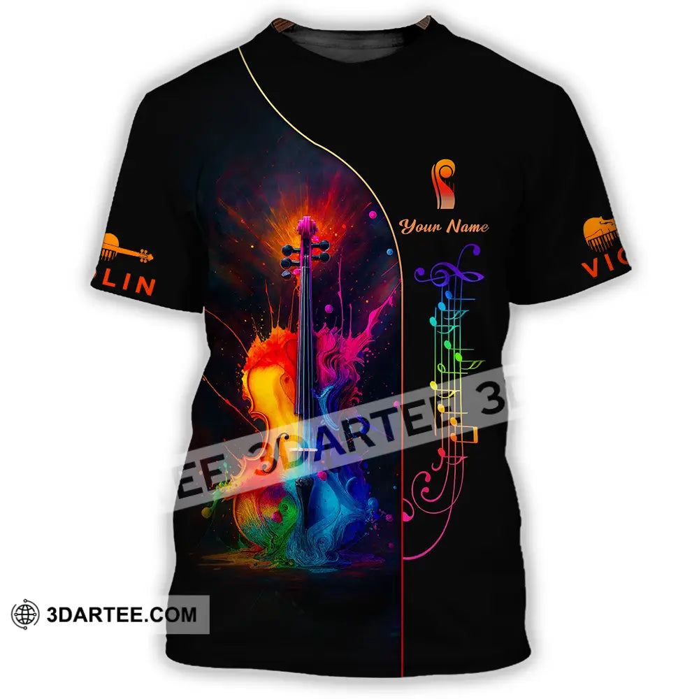 Unisex Shirt - Custom Violin Lover Shirt T-Shirt / S T-shirt