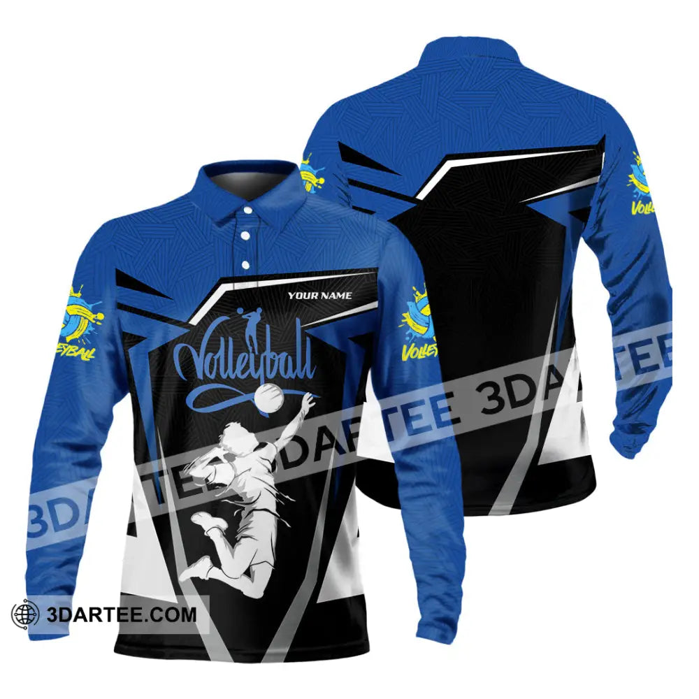Unisex Shirt - Custom Volleyball 3D Shirt - Long Sleeve Polo / S - T-shirt
