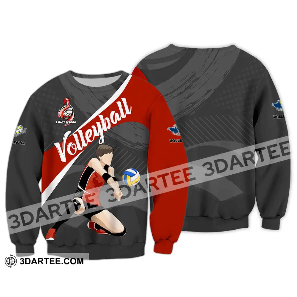 Unisex Shirt - Custom Volleyball 3D Shirt - Long Sleeve / S - T-shirt