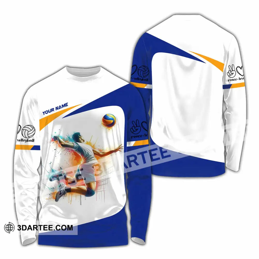 Unisex Shirt - Custom Volleyball 3D Shirt Long Sleeve Shirt / S T-shirt