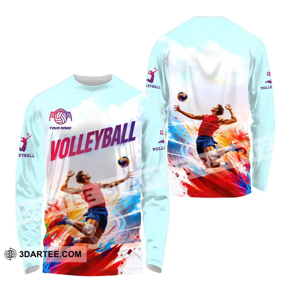 Unisex Shirt - Custom Volleyball 3D Shirt - Long Sleeve Shirt / S - T-shirt
