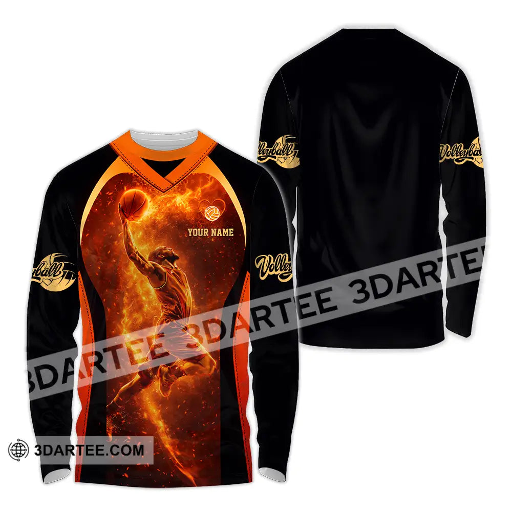 Unisex Shirt - Custom Volleyball 3D Shirt Long Sleeve Shirt / S T-shirt
