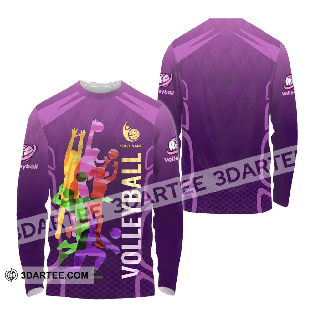 Unisex Shirt - Custom Volleyball 3D Shirt - Long Sleeve Shirt / S - T-shirt