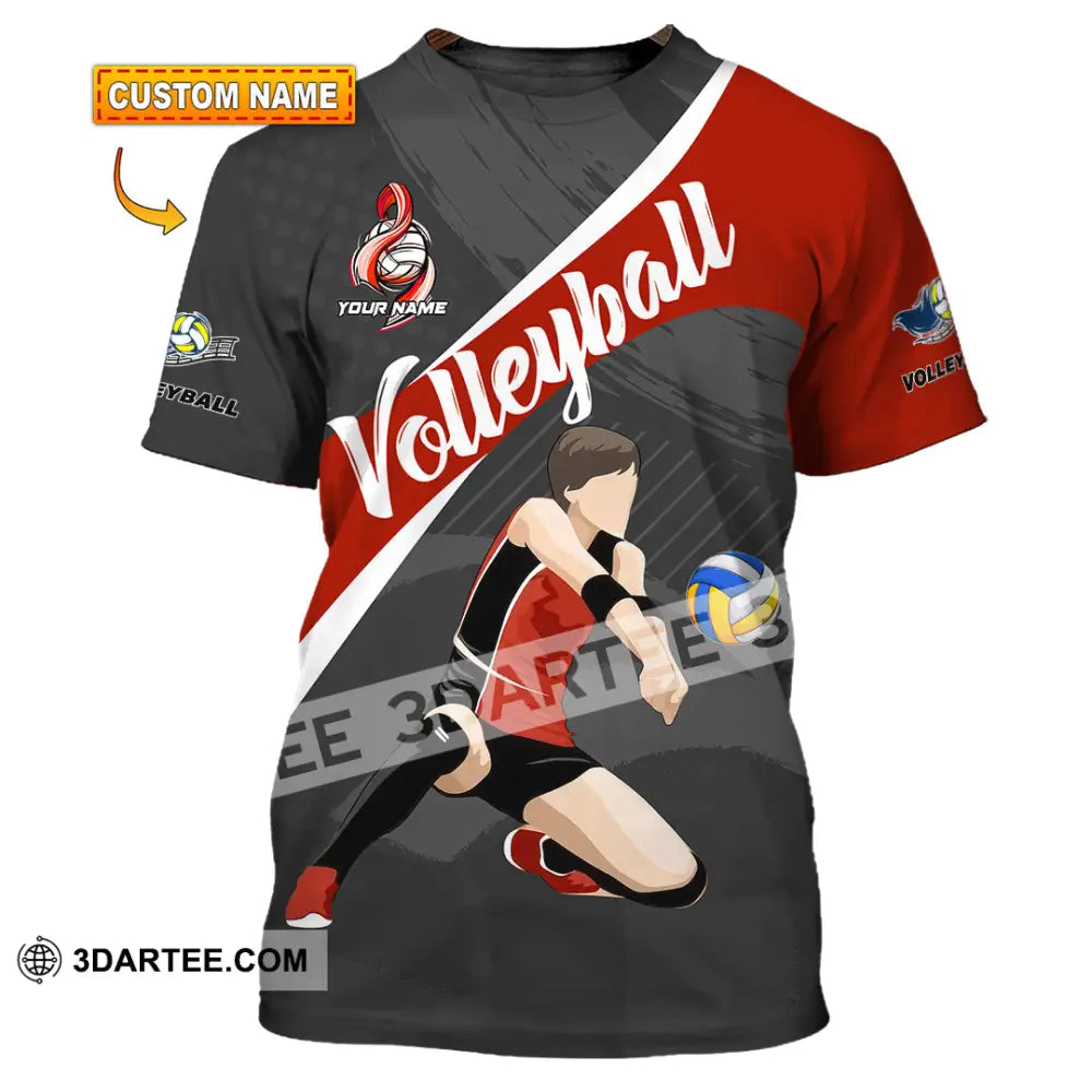 Unisex Shirt - Custom Volleyball 3D Shirt - T-shirt