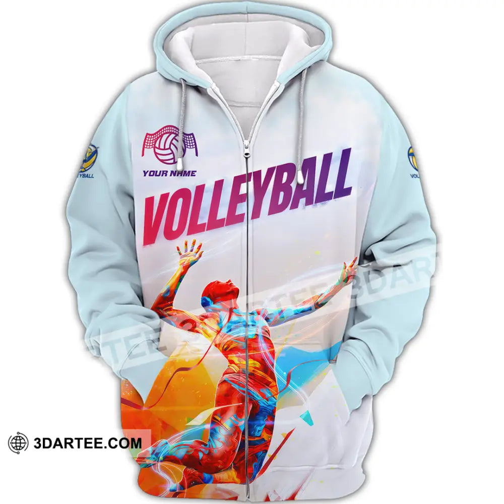 Unisex Shirt - Custom Volleyball 3D Shirt - Zipper Hoodie / S - T-shirt