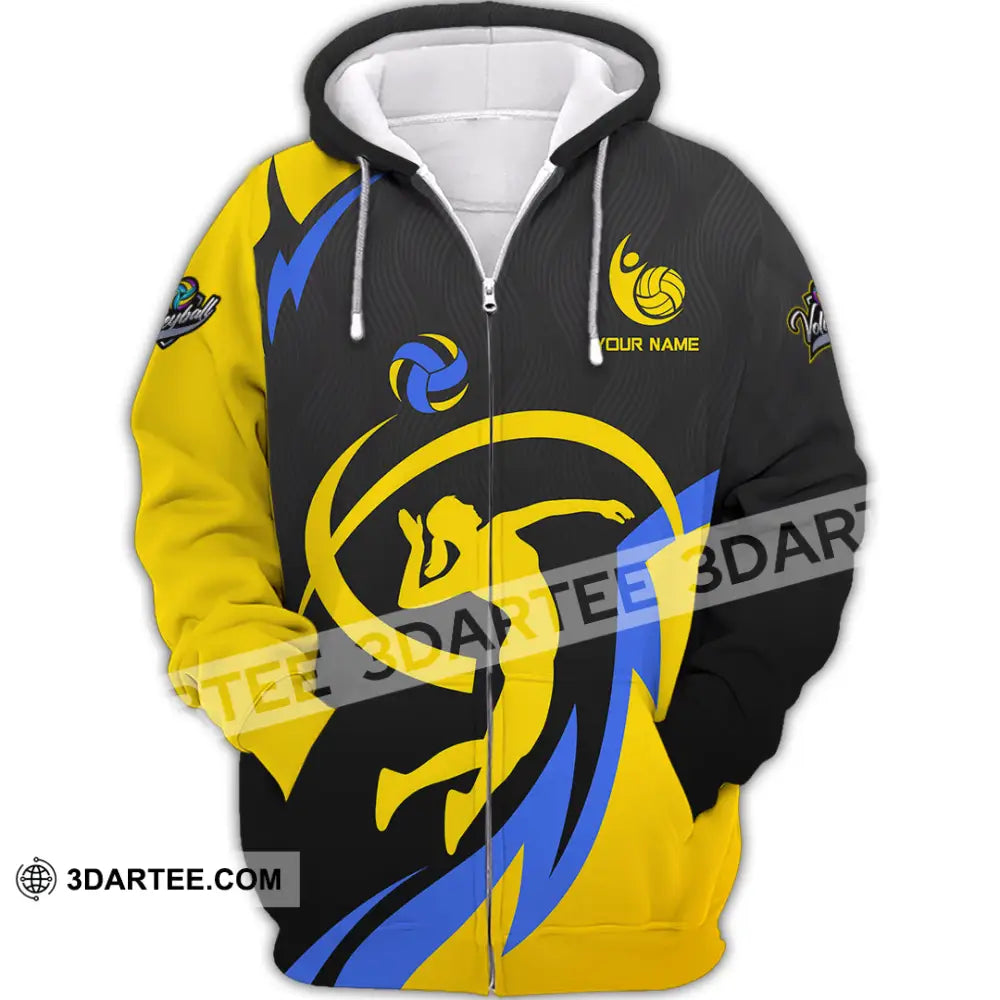 Unisex Shirt - Custom Volleyball 3D Shirt - Zipper Hoodie / S - T-shirt