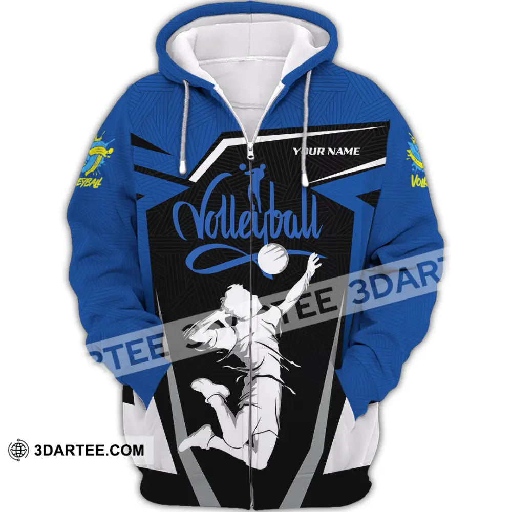 Unisex Shirt - Custom Volleyball 3D Shirt - Zipper Hoodie / S - T-shirt