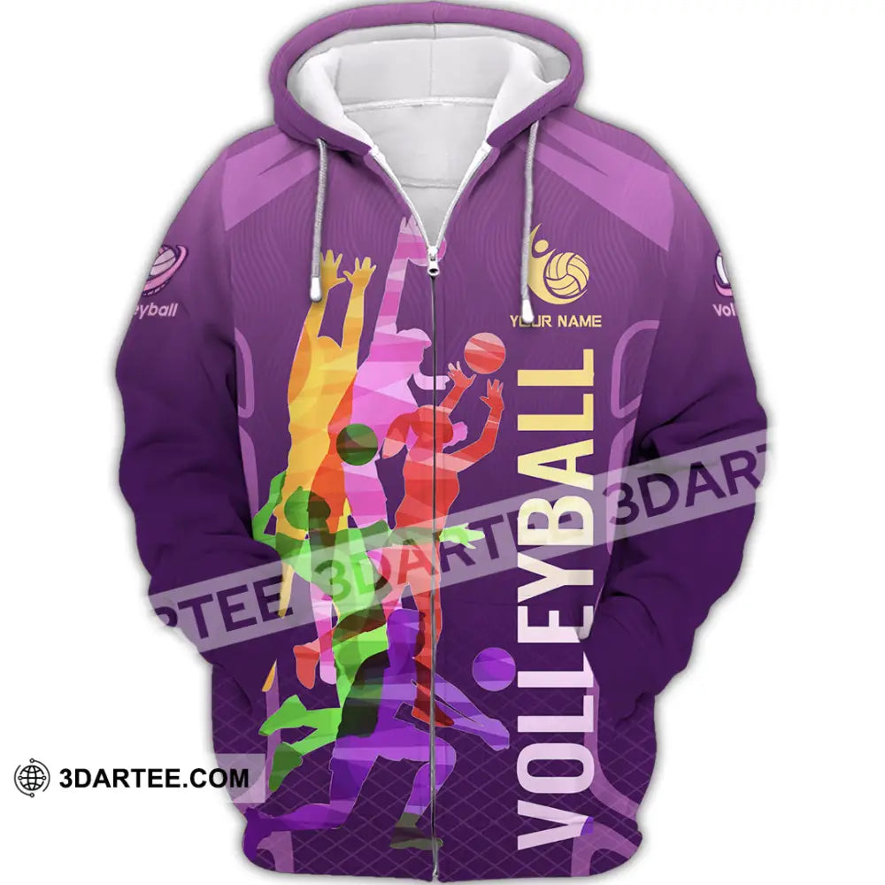 Unisex Shirt - Custom Volleyball 3D Shirt - Zipper Hoodie / S - T-shirt
