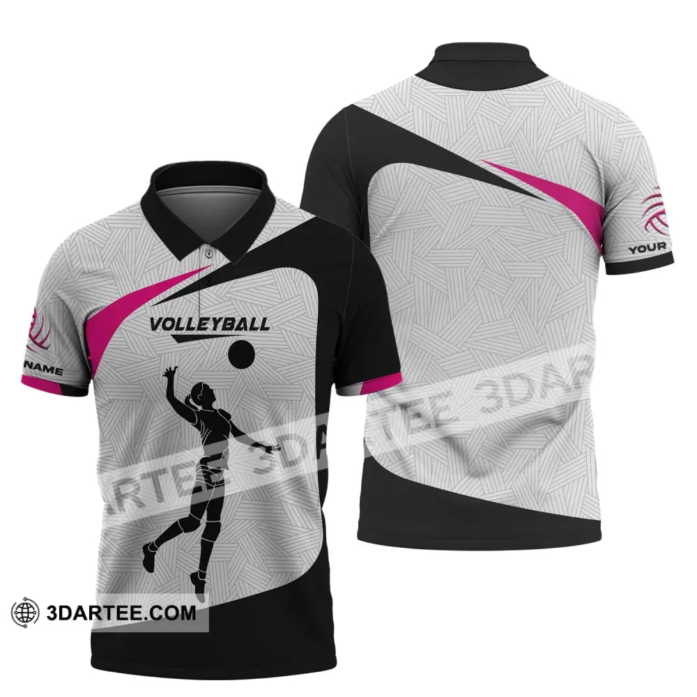 Unisex Shirt Custom Volleyball Hoodie Team T-Shirt Gift For Players Polo / S