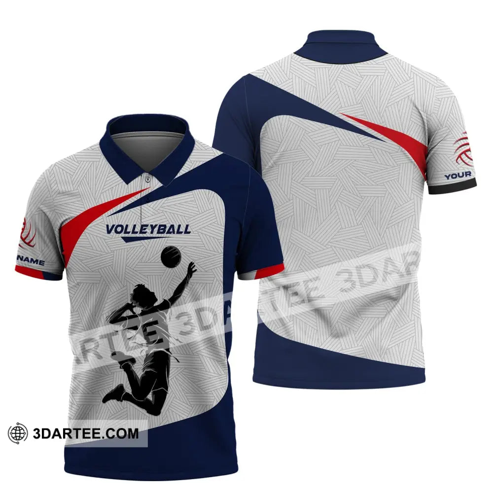 Unisex Shirt Custom Volleyball Hoodie Team T-Shirt Gift For Players Polo / S