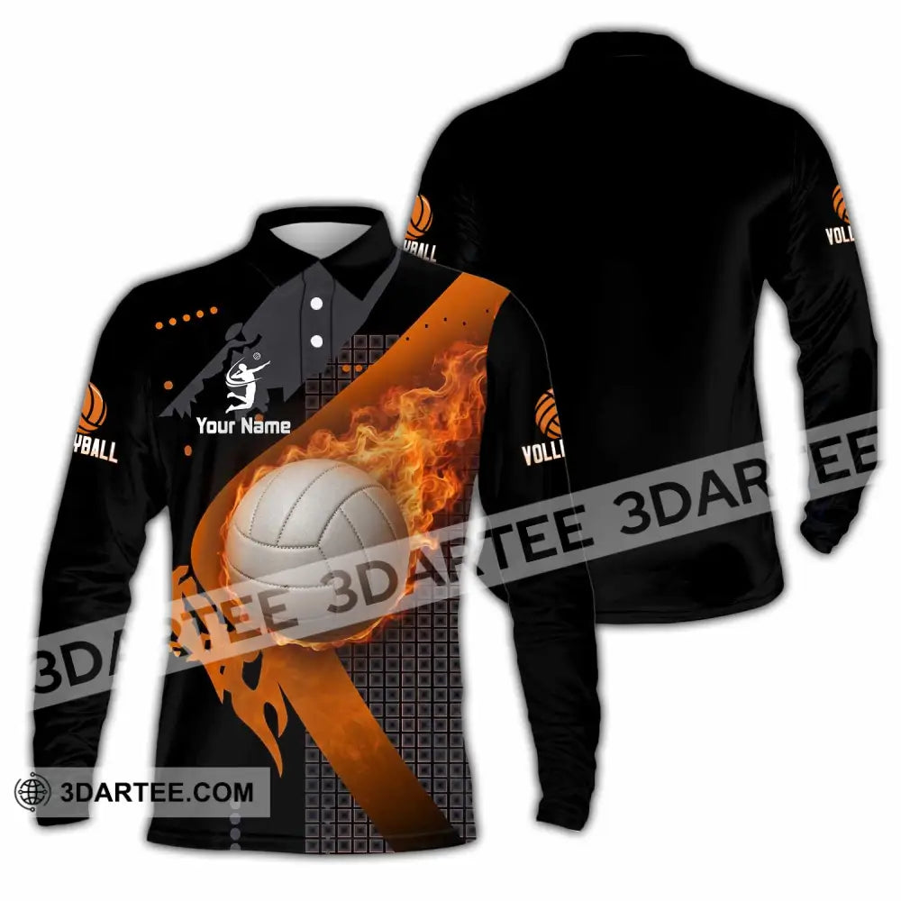 Unisex Shirt - Custom Volleyball Shirt - Long Sleeve Polo / S - T-shirt