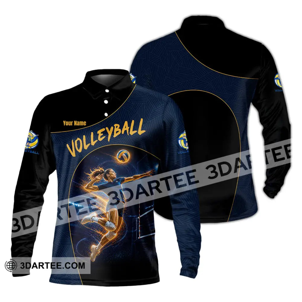 Unisex Shirt - Custom Volleyball Shirt - Long Sleeve Polo / S - T-shirt