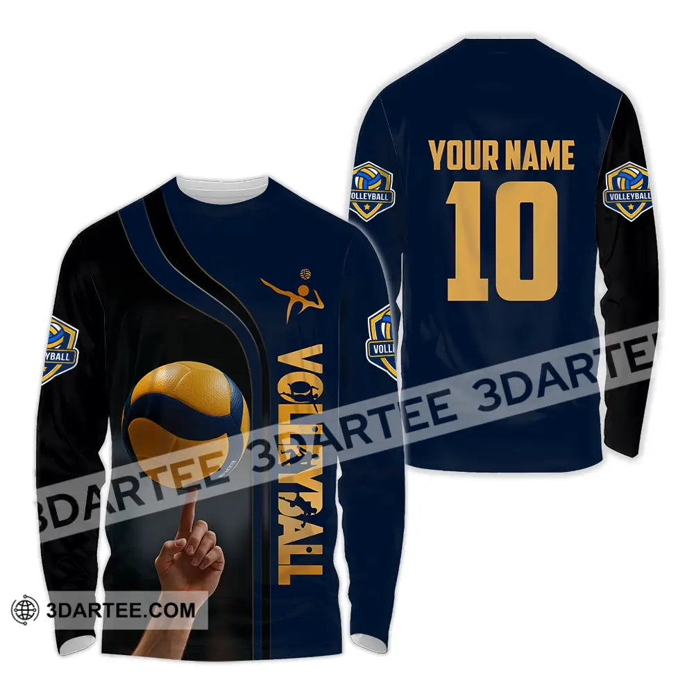 Unisex Shirt - Custom Volleyball Shirt Long Sleeve Shirt / S T-shirt