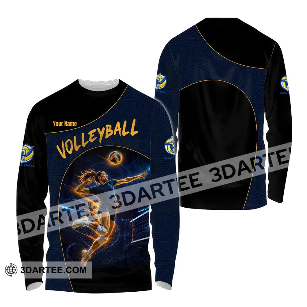 Unisex Shirt - Custom Volleyball Shirt - Long Sleeve Shirt / S - T-shirt