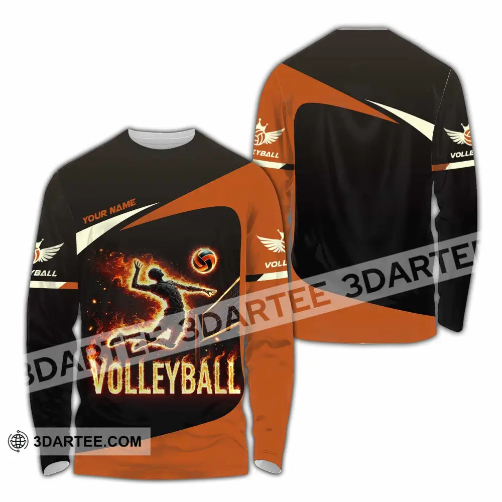 Unisex Shirt - Custom Volleyball Shirt Long Sleeve Shirt / S T-shirt