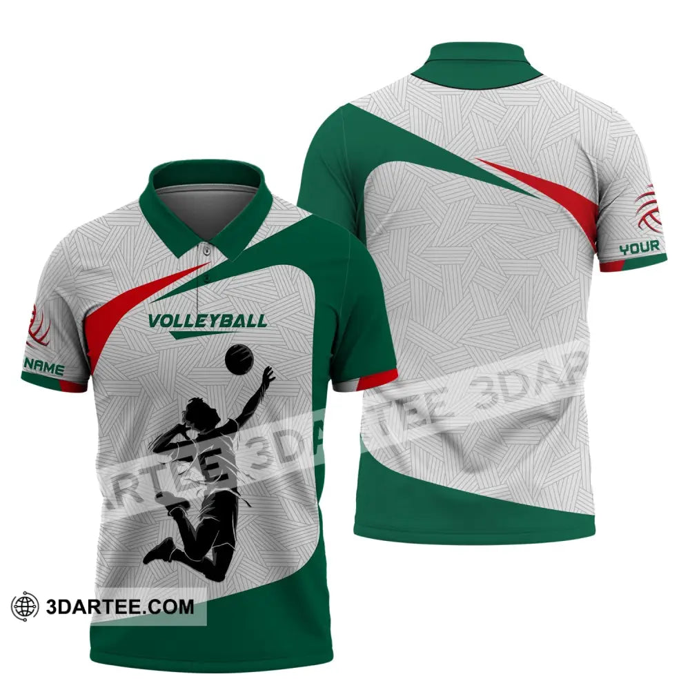 Unisex Shirt Custom Volleyball Polo T-Shirt For Team Gift Players / S