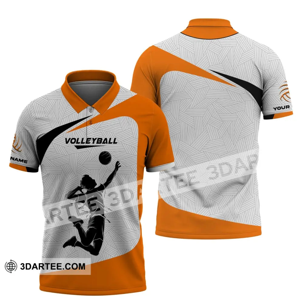 Unisex Shirt Custom Volleyball Polo Team T-Shirt Gift For Players / S