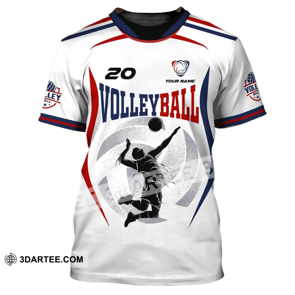 Unisex Shirt Custom Volleyball T-Shirt For Club Gift Players / S