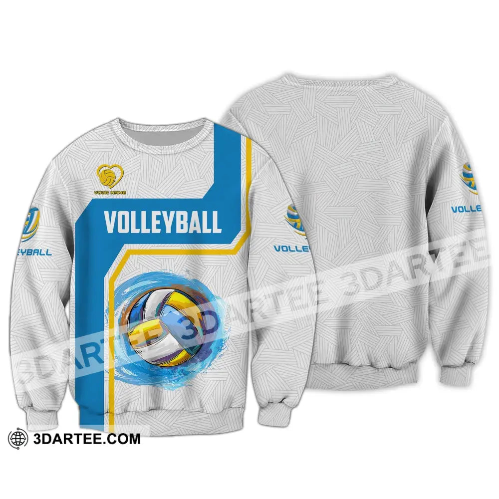 Unisex Shirt Custom Volleyball T-Shirt For Team Gift Players Long Sleeve / S