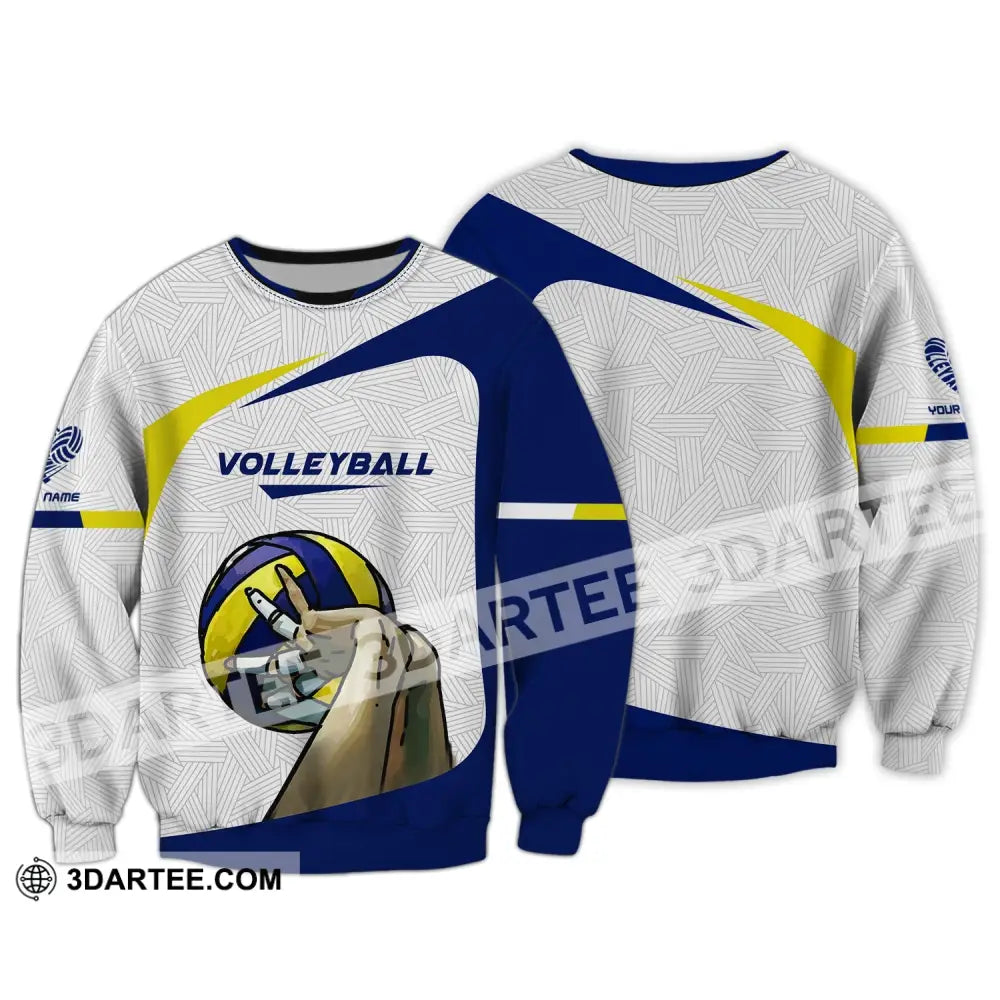 Unisex Shirt Custom Volleyball Team T-Shirt For Club Gift Players Long Sleeve / S