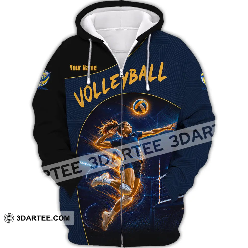 Unisex Shirt - Custom Volleyball Shirt - Zipper Hoodie / S - T-shirt