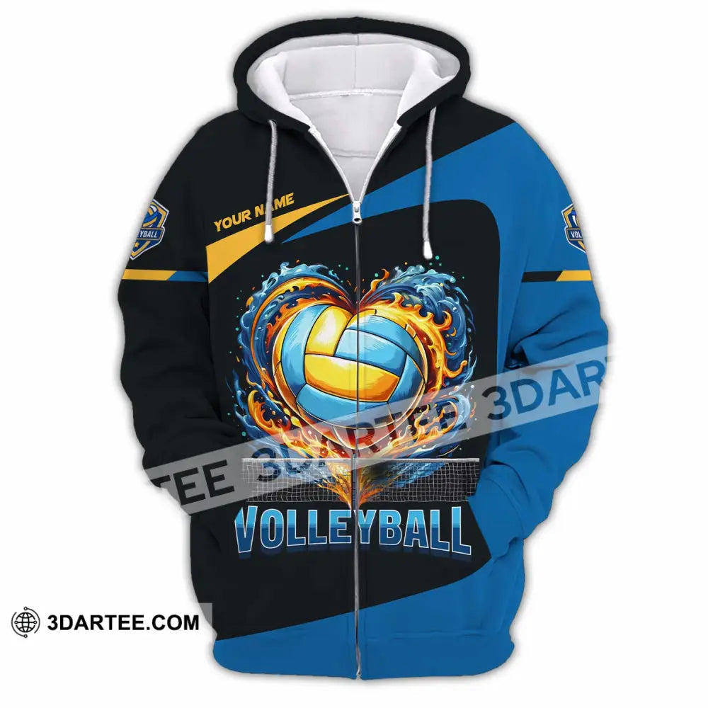 Unisex Shirt - Custom Volleyball Shirt Zipper Hoodie / S T-shirt
