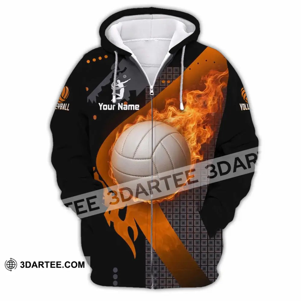Unisex Shirt - Custom Volleyball Shirt - Zipper Hoodie / S - T-shirt