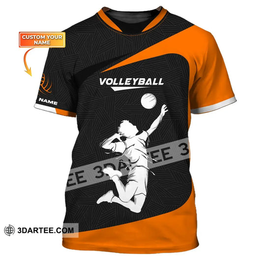 Unisex Shirt Custom Volleyball Zipper Hoodie T-Shirt For Team Gift Players / S