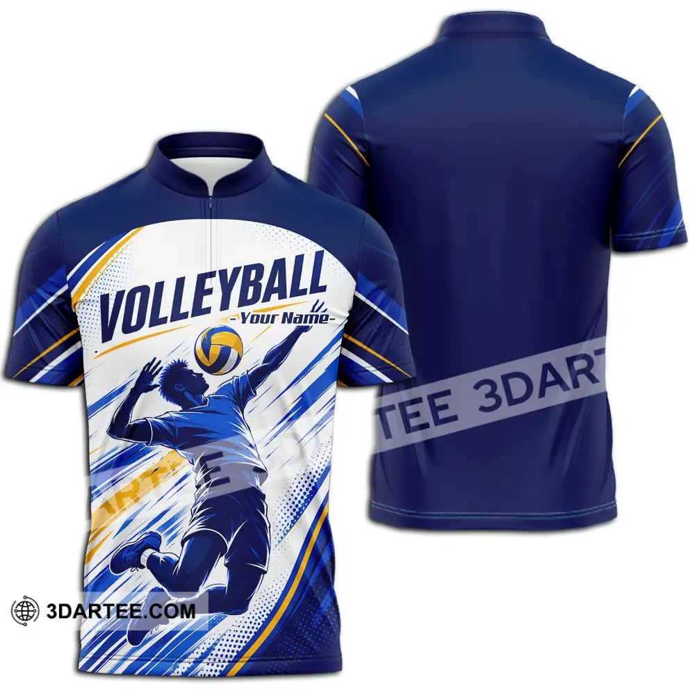 Unisex Shirt - Custom Volleyball Shirt - Zipper Polo Shirt / S - T-shirt