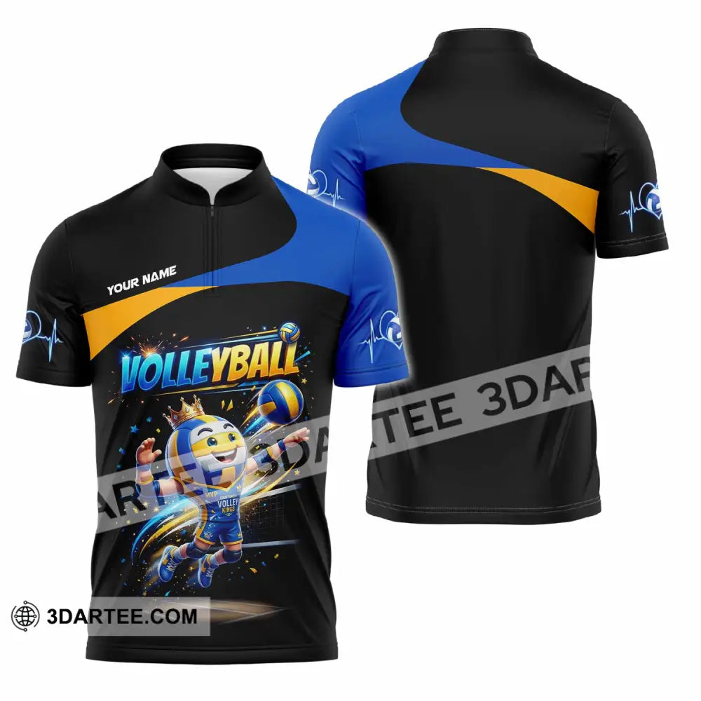 Unisex Shirt - Custom Volleyball Shirt - Zipper Polo Shirt / S - T-shirt